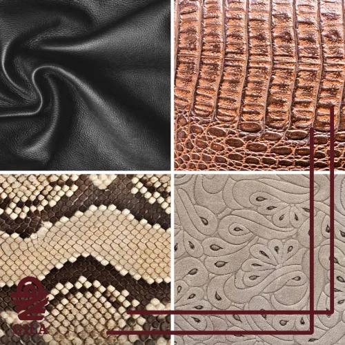 انواع چرم براساس چاپ طرح