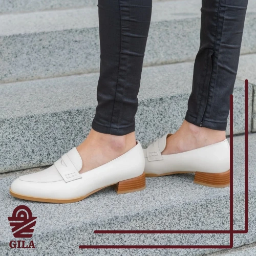 کفش چرم زنانه شیک